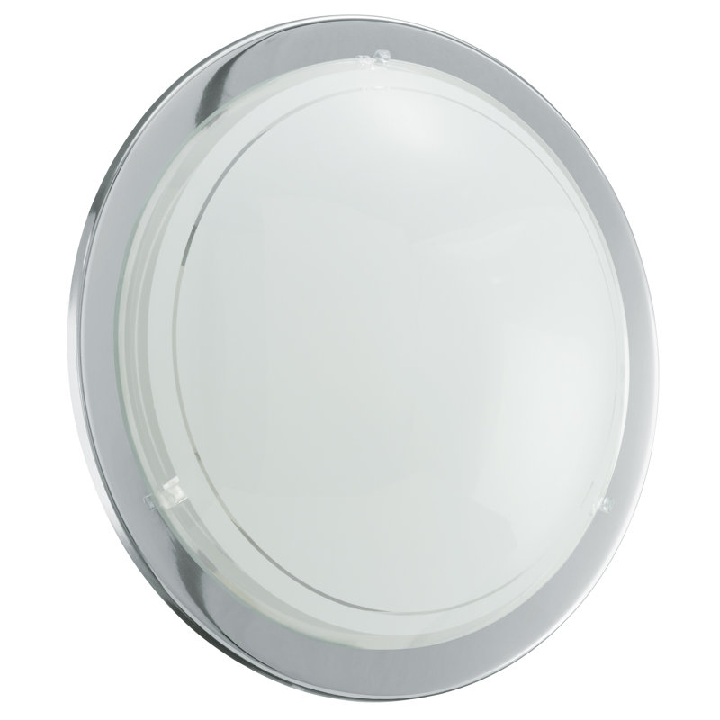 Mairead Flush Mounted Sconce, Steel Body with Chrome Finish