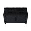 Banc de repose-pieds en chenille touffeté avec tiroirs et rangement - L 30 po x P 15 po x H 18 po   -720553827