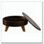 Table basse ronde rétro avec espace de rangement, idéale pour le salon et le bureau-664068133-664068135
