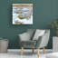 Art mural sur toile tendue - Melissa Wang «Ethereal Waves II», décoration murale pour le salon, la chambre à coucher ou le bureau - 18 x 18