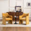 Chaise d'appoint rembourrée avec dossier haut Mid Century-1386417065