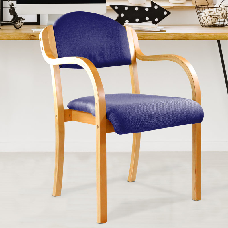 Villebois Bentwood Stacking Chair with Cushion, Blue