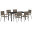 7 Piece Garden Dining Set Poly Rattan-21127484