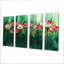 Emerald Dance of the Poppies II - Art mural - Ensemble de décoration murale-1779836792-1779836796