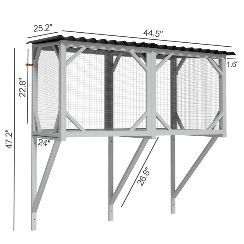 Wooden - Offers A And Enjoyable Spot For Cats Cat Perch Allows To Enjoy Sunlight Safely