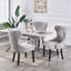 Caesar Velvet Dining Chairs, Ergonomic Curved Back With Solid Wooden Legs- Side Chair for Dining Room Kitchen Living Room -978271458