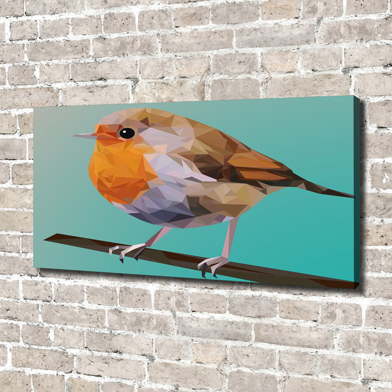 Robin'S Bird - Wrapped Canvas Print