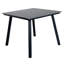 Table de salle à manger carrée avec trou pour parasol