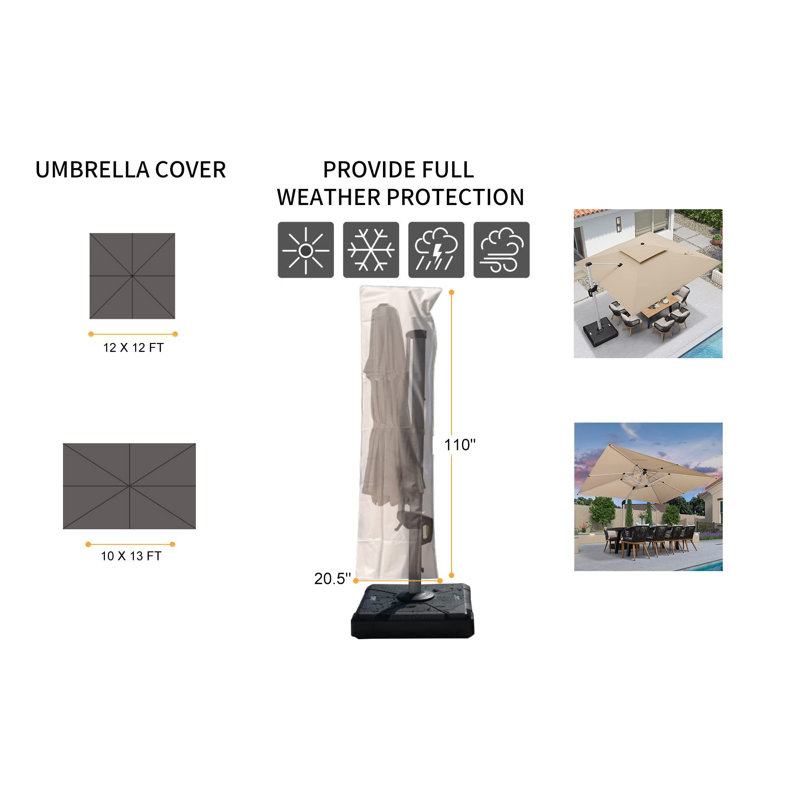 Shadasha pour parasols 1013 W, Bleu marine