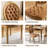 French-style Farmhouse Dining Chair With Round Backrest-119233289