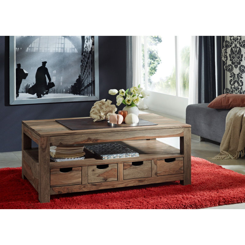 Nature Solid Wood Four Leg Coffee Table