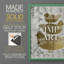 Three French Hens - Gold Leaf Holiday, reproduction encadrée - bois massif-112365492-112365498