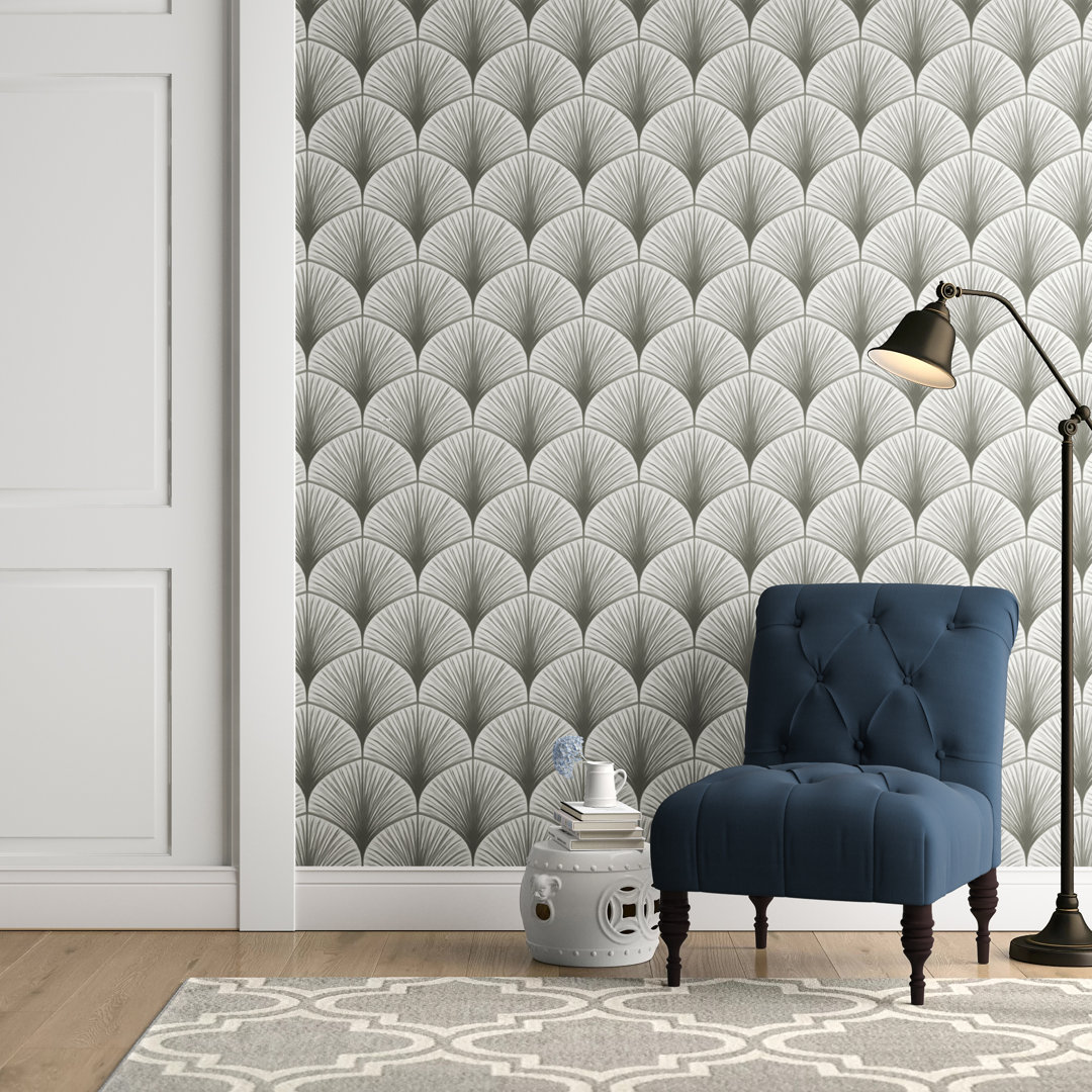 Briaca Frond Wallpaper Roll Mercury Row® 