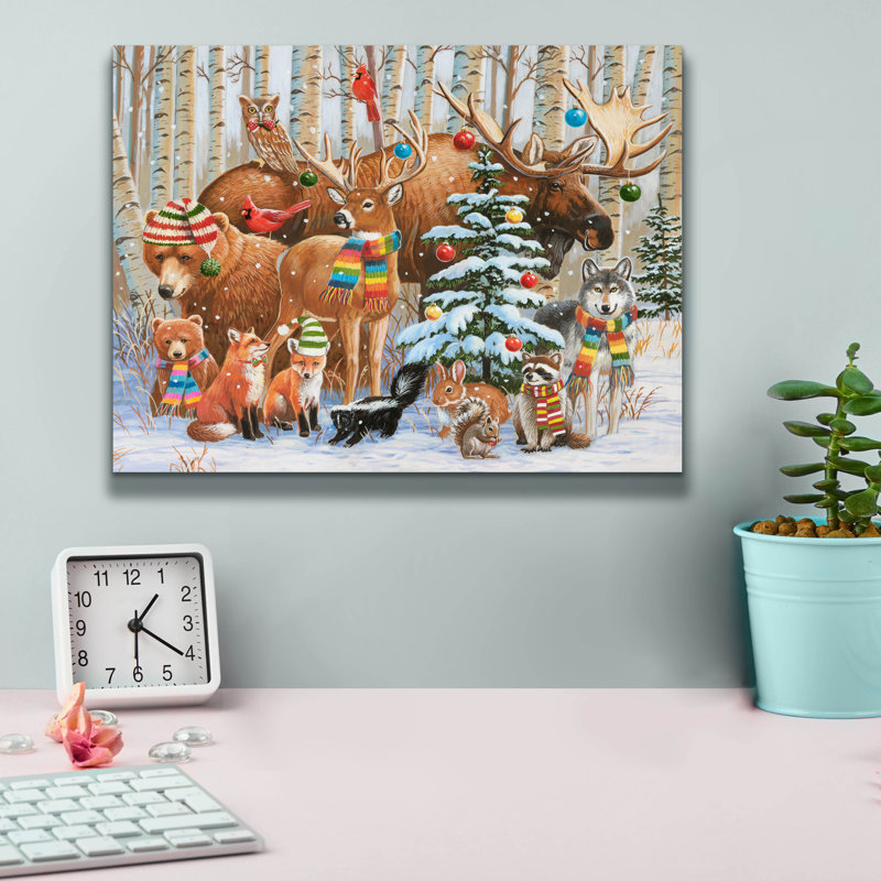 «Magical Forest Holiday» par William Vanderdasson, H 12 po x l 16 po x P 0,75 po