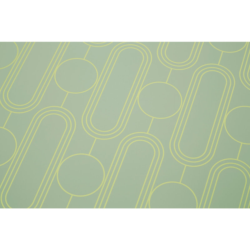 Anyia Geometric Rectangle Placemat, Green