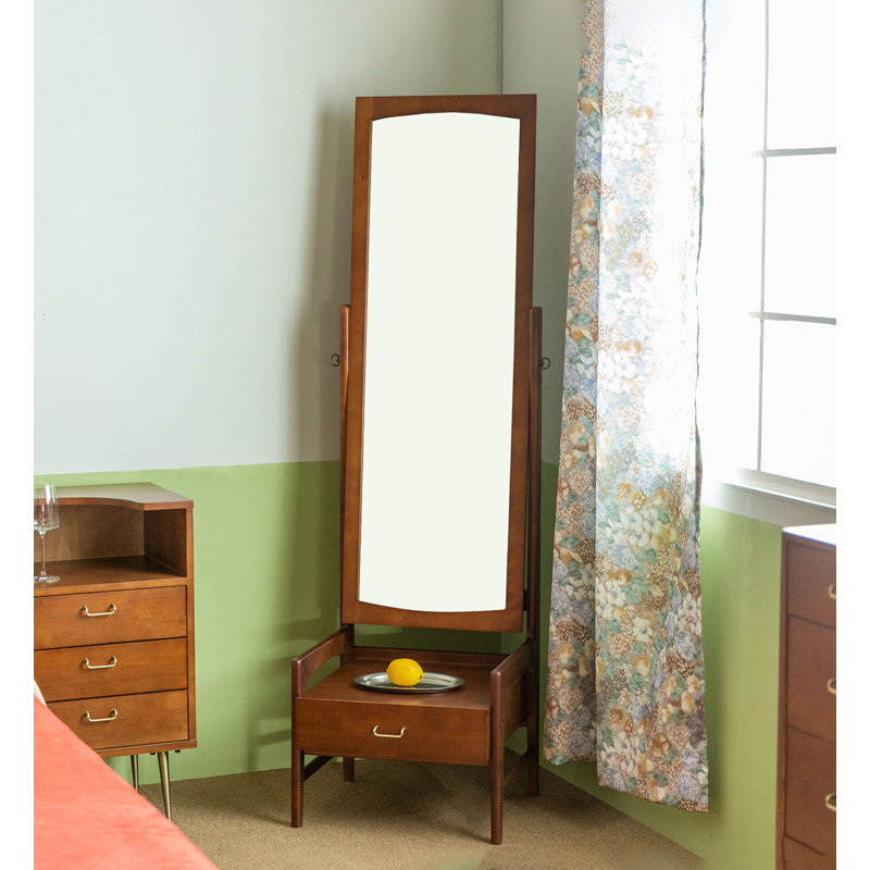 Miroir de rangement pleine grandeur rétro
