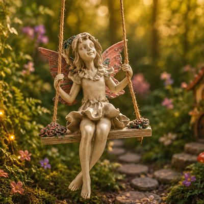 Ashby-de-la-Zouch Fairies Weather Resistant Resin Garden Statue