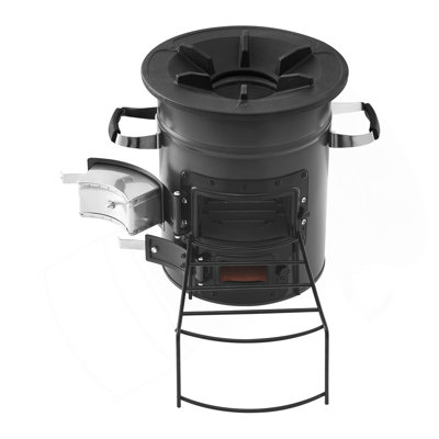 Round Wood Burning Outdoor Fireplace