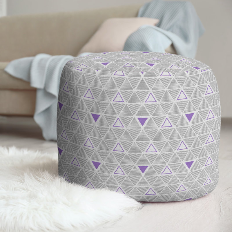 repose-pieds triangles à la main couleur complète, Mauve