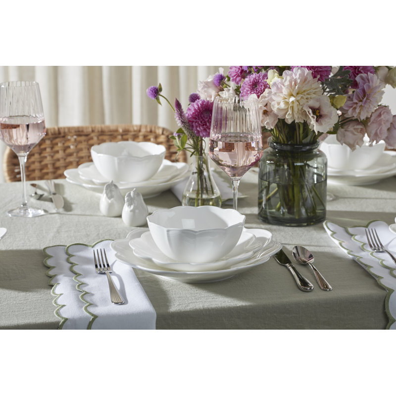 Studio 1414 Scallop 12 Piece Dinnerware Set