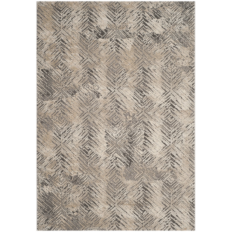 Edvin Performance Geometric Rug, Rectangle 6'7" x 9'
