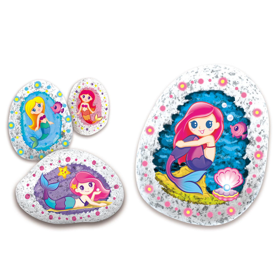 Rock Painting Kit - Mermaid A LCM Home Fashions