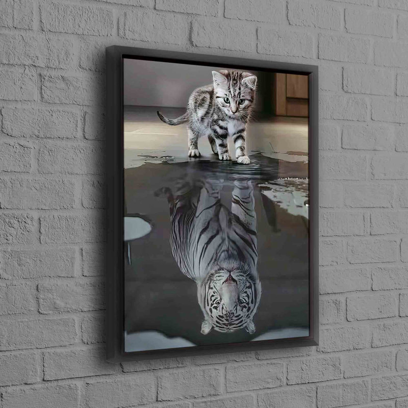 Print on Canvas, Framed Print without Mat, 30 cm H x 20 cm W, Black
