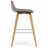 Randolph Upholstered Bentwood Mid-Century Modern Bar & Counter Stool with Chrome Footrest-968411475