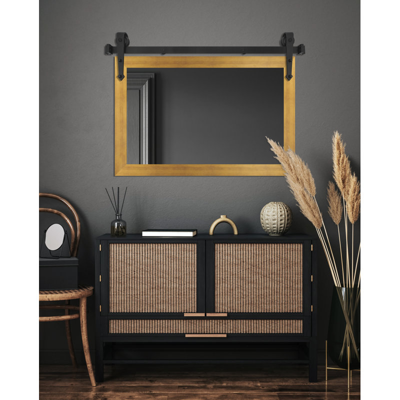 Miroir Conner Rea, Or mat, 33 po x 58 po