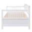 Lit de jour moderne en bois massif, multifonctionnel, taille simple, blanc-203281230