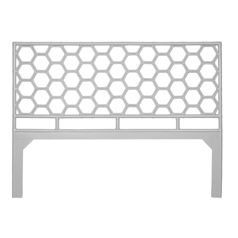 Honeycomb Standard Bed, King, Light Gray