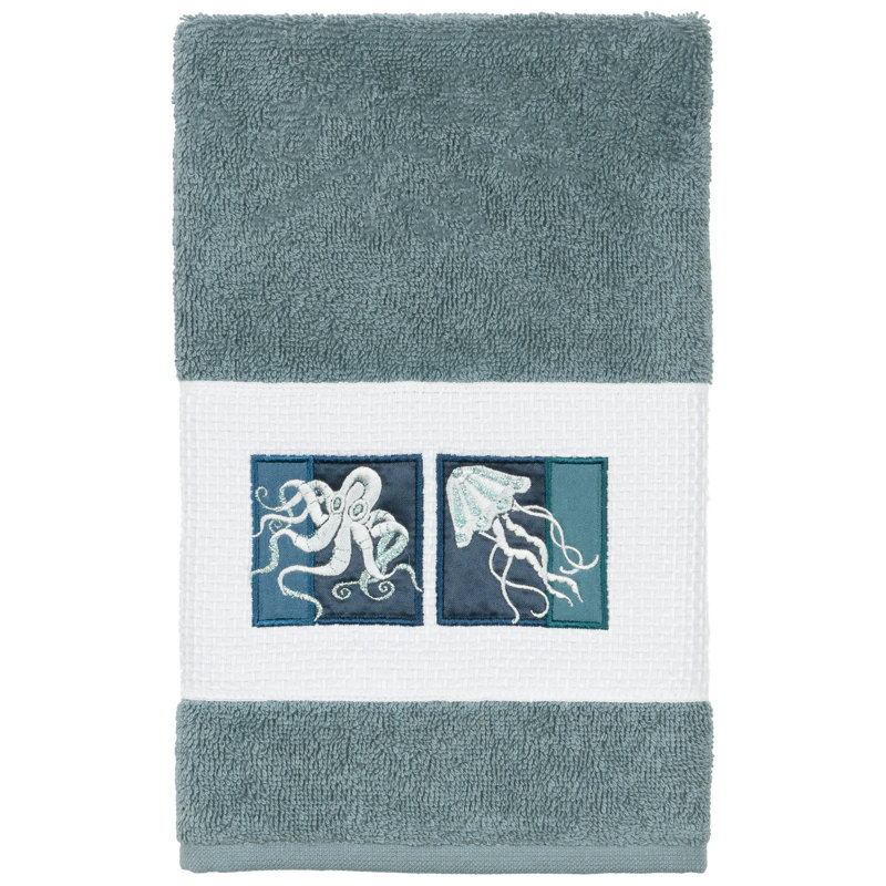 Ensemble de serviettes 3 pièces AVA, Bleu sarcelle, 1 Piece Hand Towel