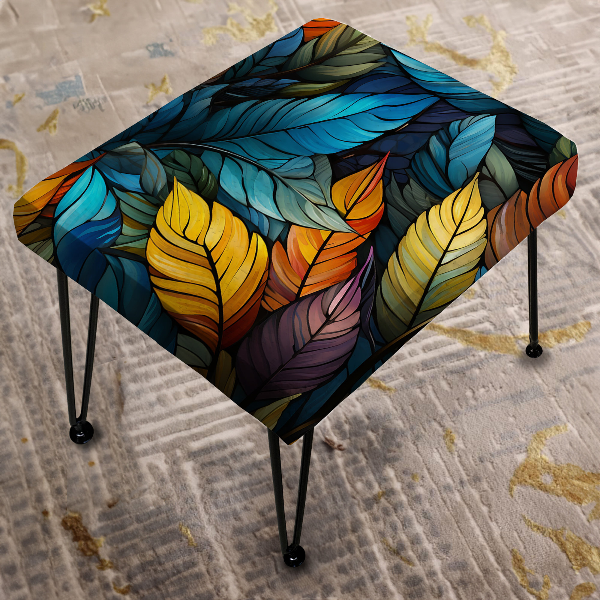 Design Art Tropical Mosaic Tropical Pattern - Tropical Rectangle ...