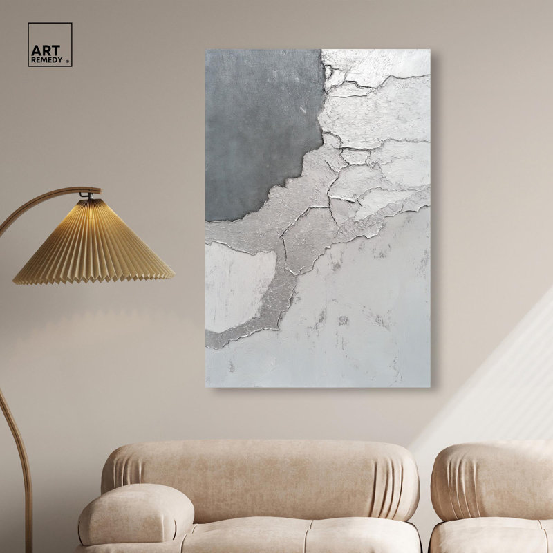 "Chasm of Grey I", impression sur toile par Art Remedy, H 24 po x l 16 po x P 1,5 po, Gallery Wrapped