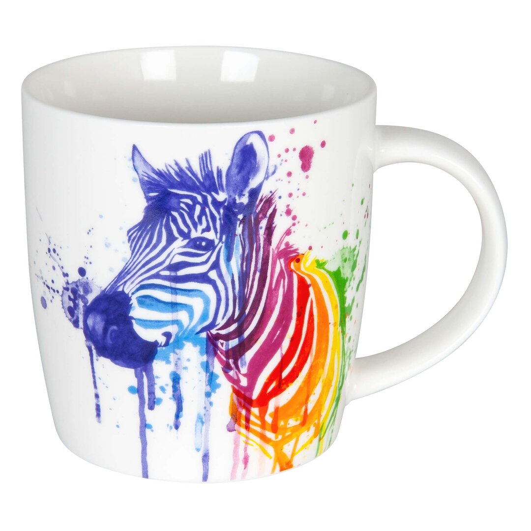 Becher Zebra