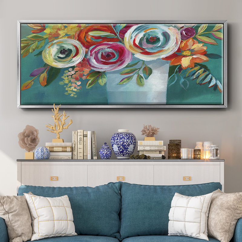 Color Burst II- Framed Canvas