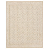Argent Wool Oriental Area Rug in Neutral/White