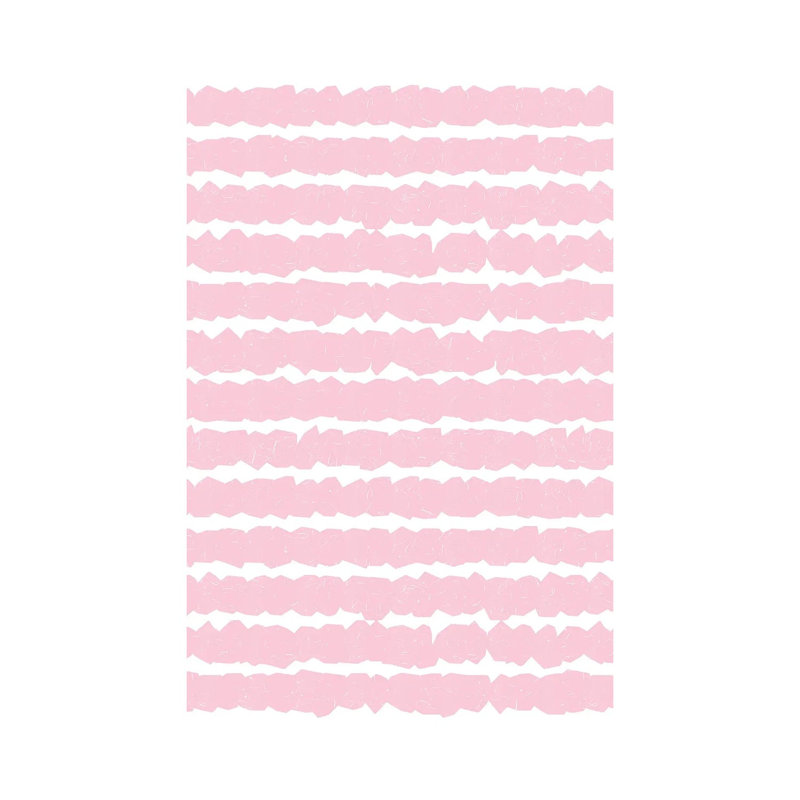 Geometric Lines Pink by Ninola Design - Wrapped Canvas Painting, 20.32 cm H x 30.48 cm W