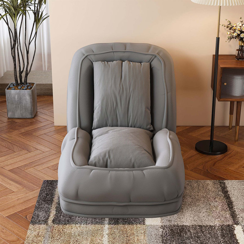 Upholstered Human Dog Bed for Adults and Pets, Foldable Sofa with 5 Adjustable Positions, Soft Pillows Included