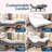 Renanim SerenityFlex Adjustable Bed Frame with Massage, USB, Underbed Light, App Control-2040640020