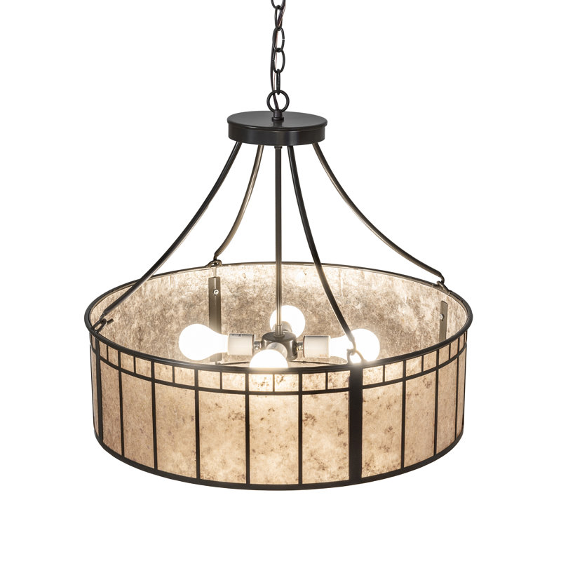 24" Wide Glendale Mission Inverted Pendant