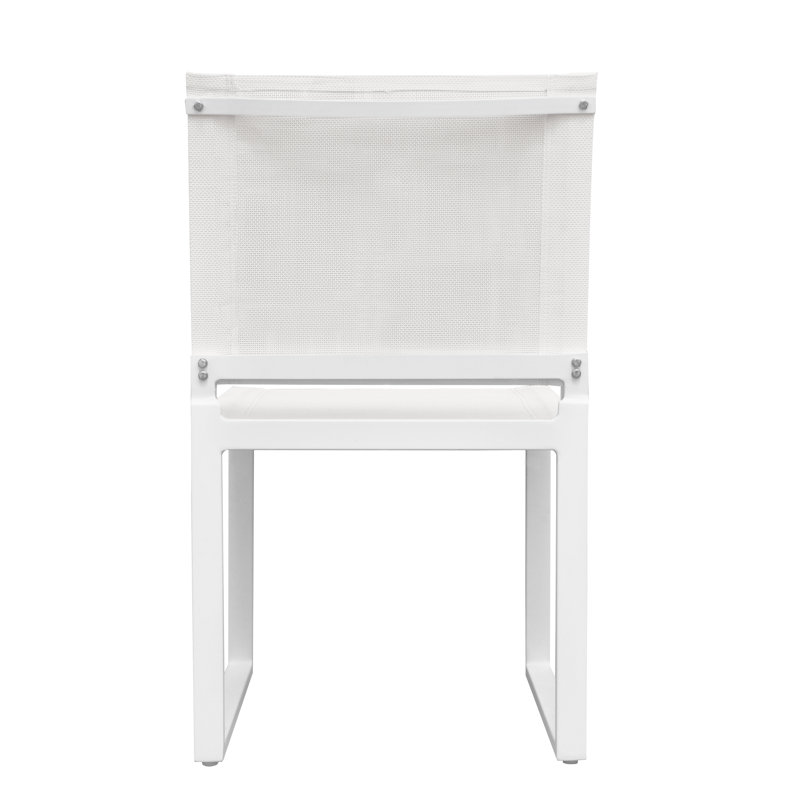 Chaise de patio Bringle, Blanc