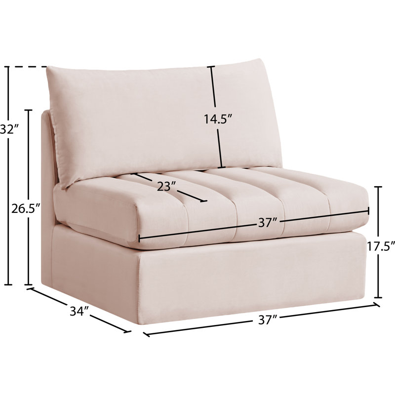 Jacob Velvet Slipper Chair, Pink Velvet