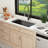 30" L x 18" W Gunmetal Black Undermount Workstation Sink Single Bowl Stainless Steel Kitchen Sink