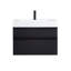 Meuble-lavabo mural VELA de 30 po avec lavabo en acrylique intégré, 2 tiroirs à fermeture en douceur, armoire flottante moderne-117987996