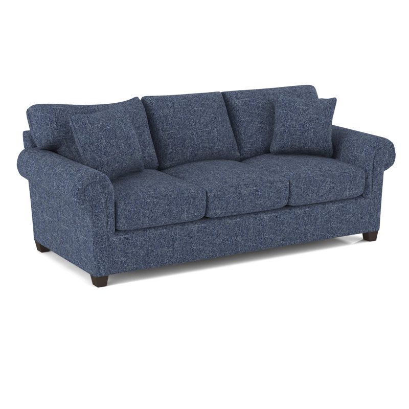 Grace 86" Sleeper Sofa Bed with Reversible Cushions, Hybrid, Connelly Blue Jay