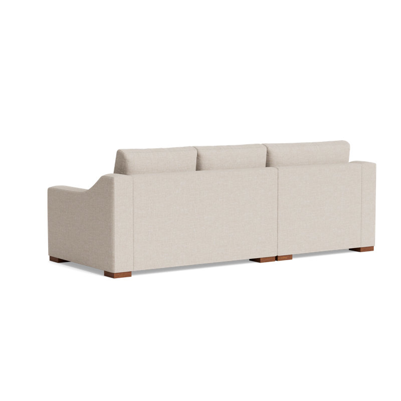 Lucca Chaise Sectional, Left Hand Facing, Performance Weave - Natural