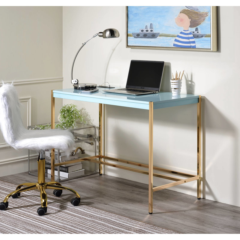 Bureau bleu et doré Fashion Front