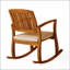 Chaise à bascule avec coussin