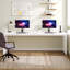 Bureau d'ordinateur industriel en bois manufacturé 2 personnes l 78,74 po Carren-1589498508
